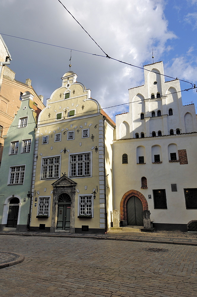 Architecture of the Old Town (the Three Brothers), Riga, Latvia, Baltic States, Europe