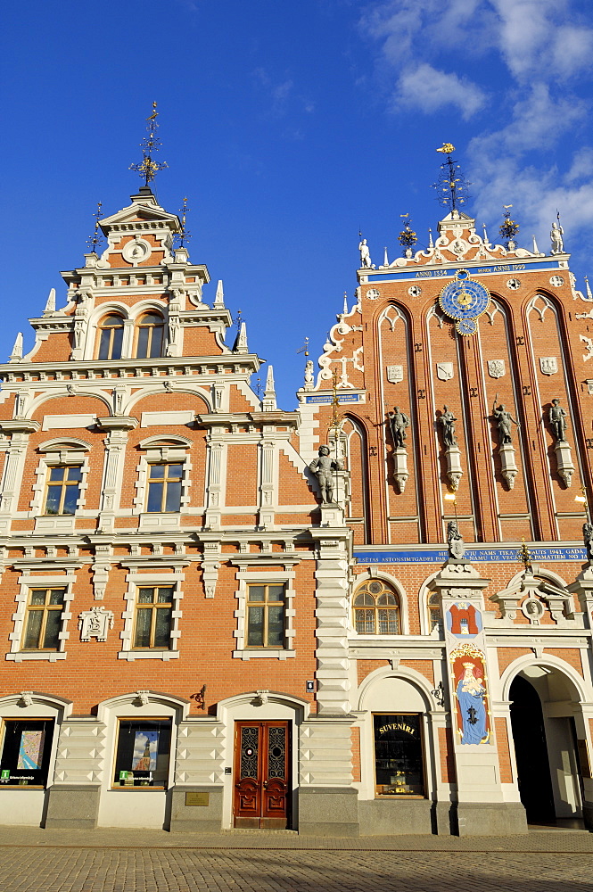 House of the Blackheads, melngalvju nams, Town Hall Square, Ratslaukums, Riga, Latvia, Baltic States, Europe