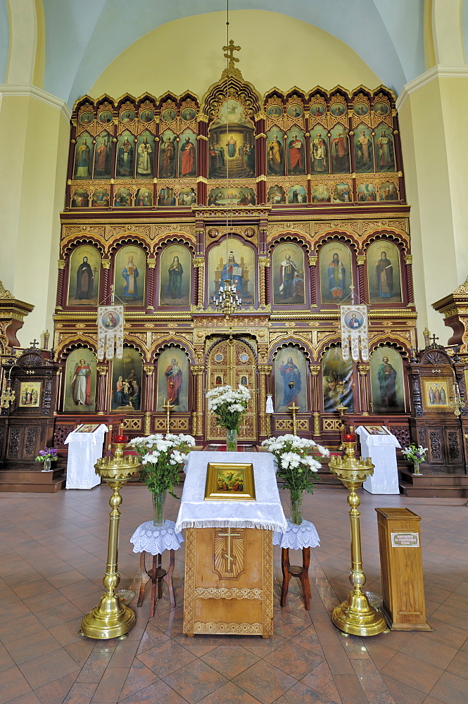 Interior of the Church of the Holy Mother of God, Vilnius, Lithuania, Baltic States, Europe