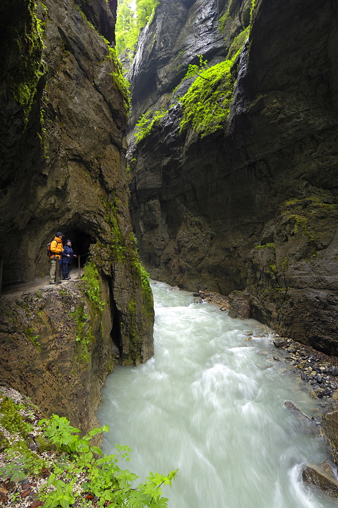 Partnachklamm, Partnach Gorge, near Garmisch-Partenkirchen, Bavaria, Germany, Europe