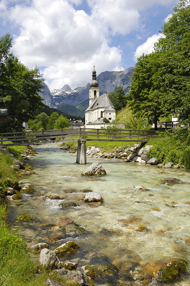 Ramsau church, near Berchtesgaden, Bavaria, Germany, Europe