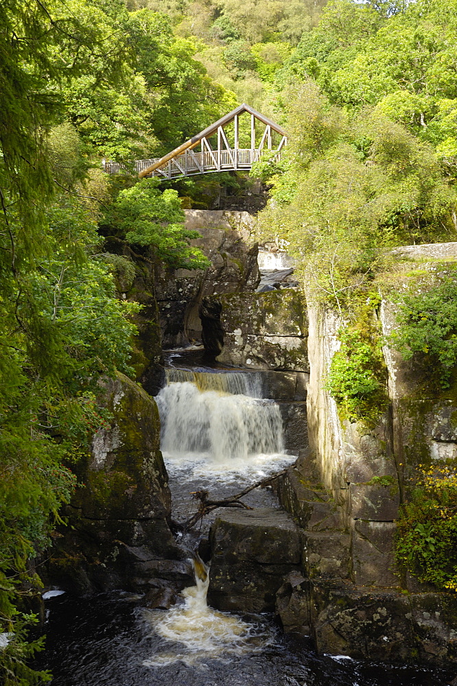 Bracklinn Falls, Callander, Loch Lomond and Trossachs National Park, Stirling, Scotland, United Kingdom, Europe