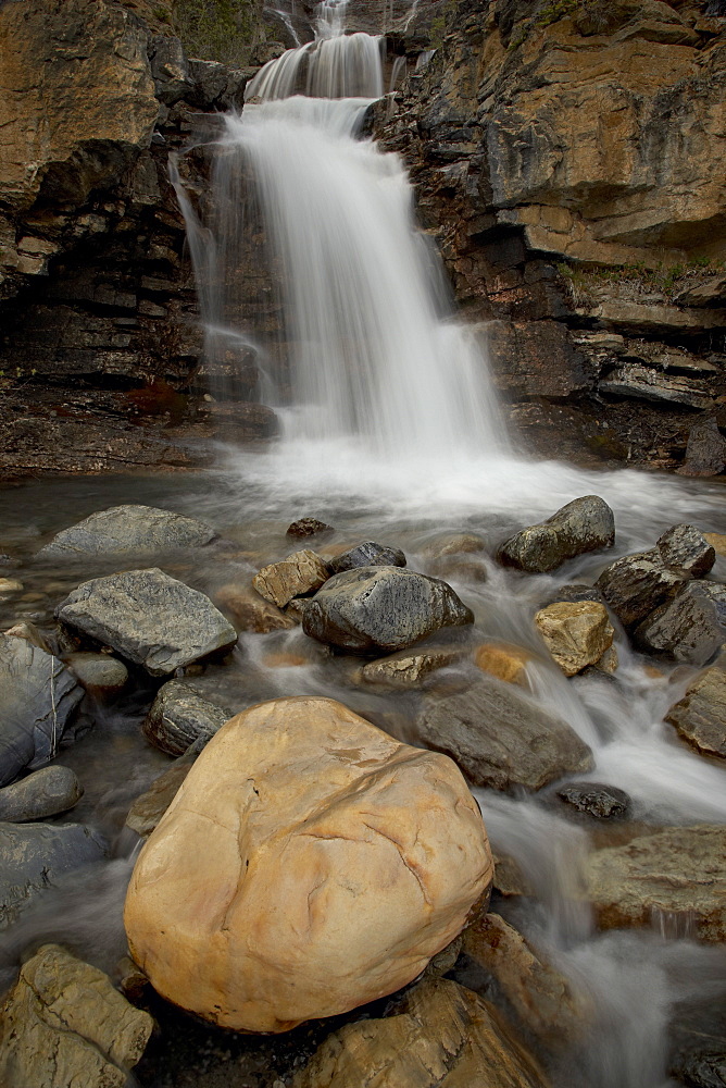 Tangle Falls detail, Jasper National Park, UNESCO World Heritage Site, Alberta, Canada, North America