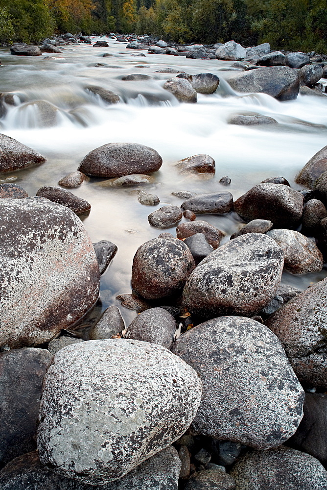 Cascades on the Little Susitna River, Hatcher Pass, Alaska, United States of America, North America