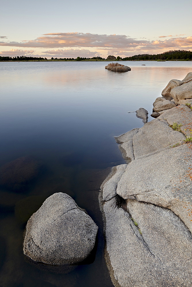 Sunset at Dowdy Lake, Red Feather Lakes District, Roosevelt National Forest, Colorado, United States of America, North America