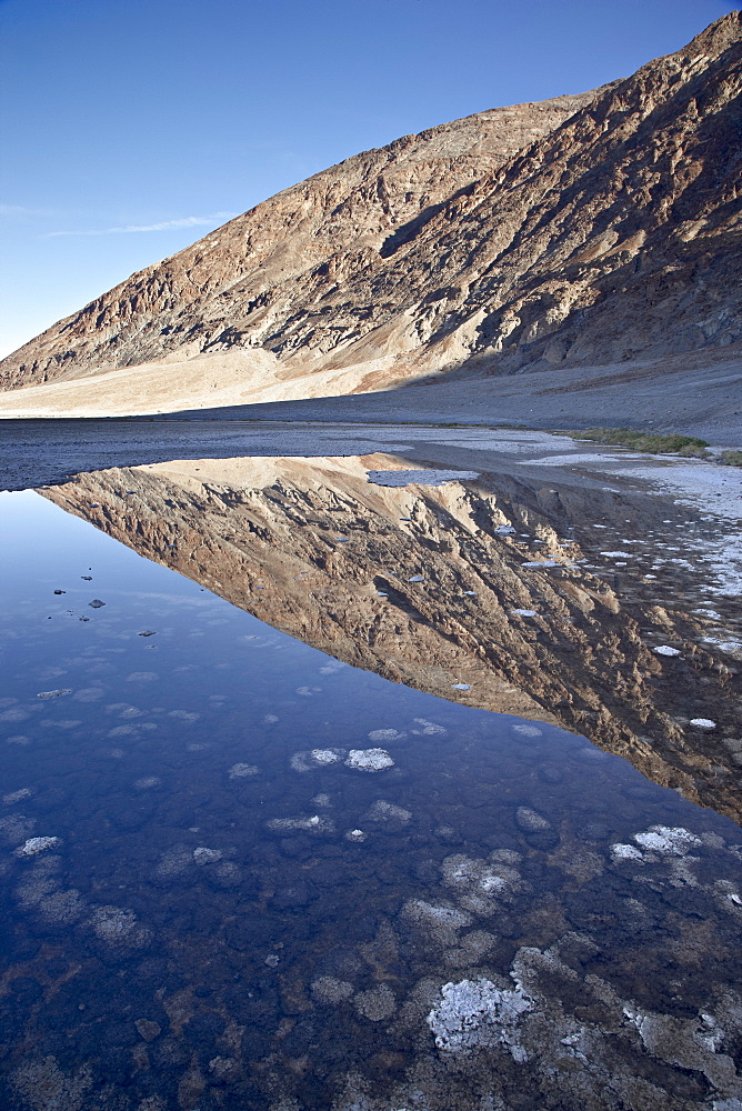 Pool of water at Badwater, Death Valley National Park, California, United States of America, North America