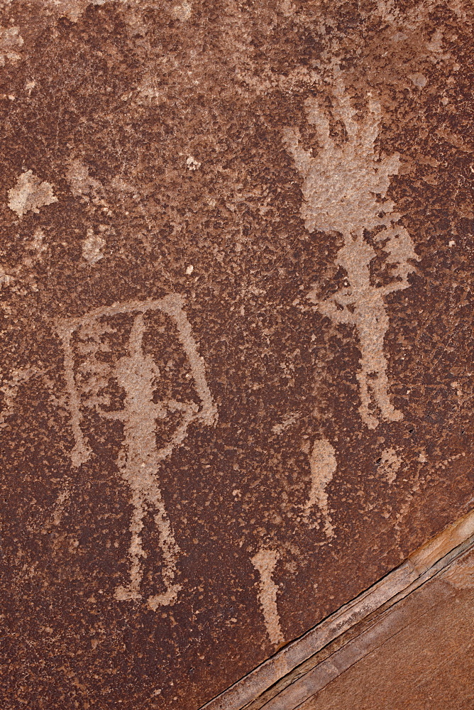 Petroglyphs, Petrified Forest National Park, Arizona, United States of America, North America