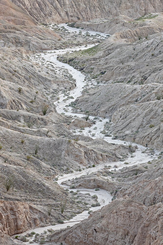 Badlands from Font's Point, Anza-Borrego Desert State Park, California, United States of America, North America