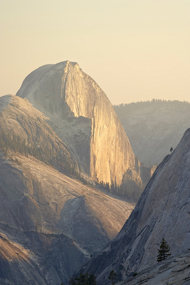 Half Dome at sunset, Olmsted Point, Yosemite National Park, UNESCO World Heritage Site, California, United States of America, North America