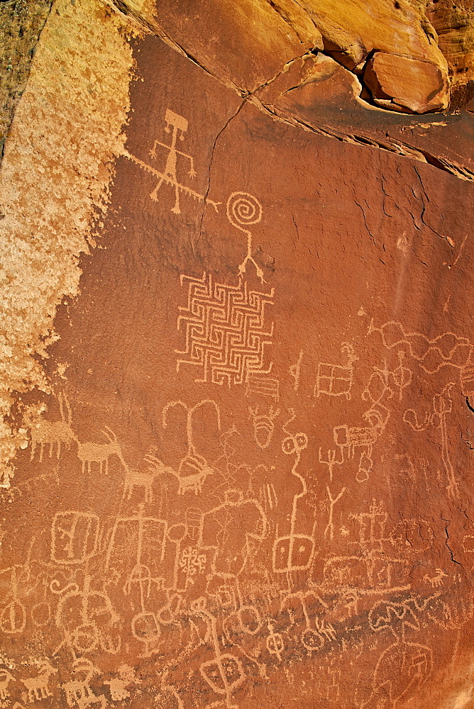 Petroglyphs, Vermilion Cliffs National Monument, Arizona, United States of America, North America