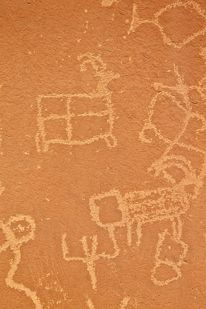 Petroglyphs, Vermilion Cliffs National Monument, Arizona, United States of America, North America