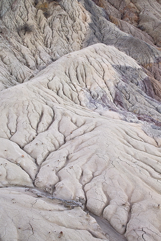 Erosion pattern in colorful dirt, Vermilion Cliffs National Monument, Arizona, United States of America, North America