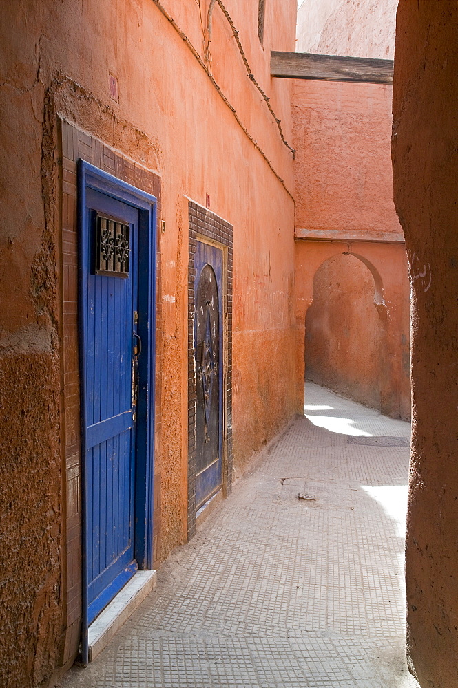 Street in the Souk in the Medina, UNESCO World Heritage Site, Marrakech, Morocco, North Africa, Africa