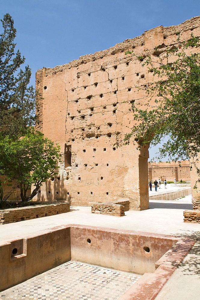 El Badi Palace, Marrakech, Morocco, North Africa, Africa