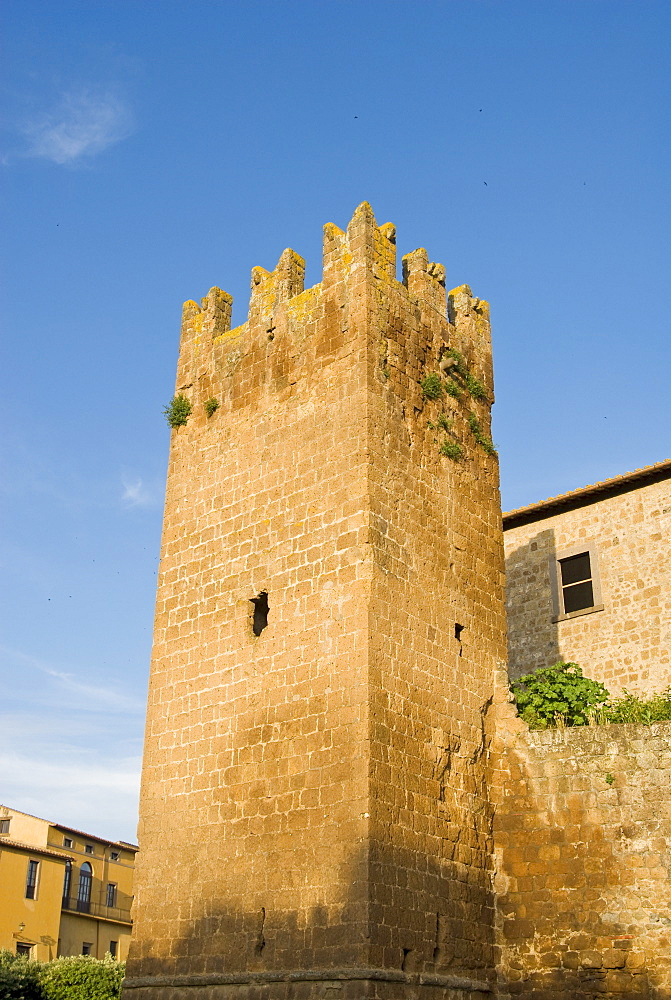 City ramparts, Tuscania, Viterbo, Lazio, Latium, Italy, Europe