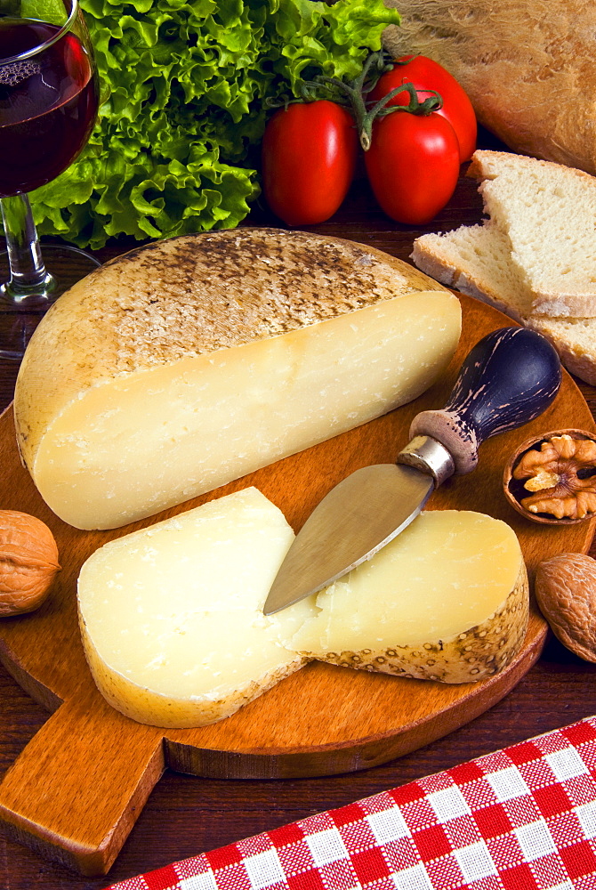 Pecorino, a sheep cheese, Italy, Europe