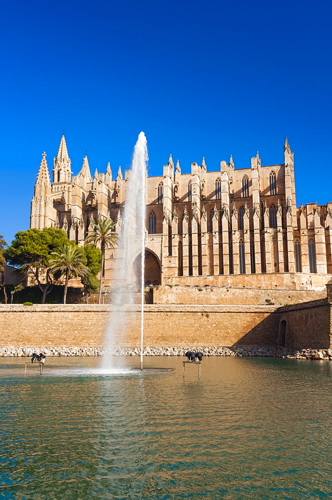 Cathedral of Santa Maria of Palma (La Seu), Palma de Mallorca, Majorca, Balearic Islands, Spain, Europe