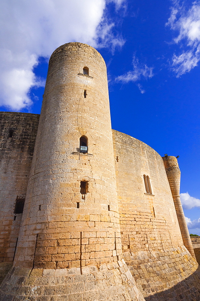 Bellver Castle, dating from the 14th century, Palma de Mallorca, Majorca, Balearic Islands, Spain, Europe