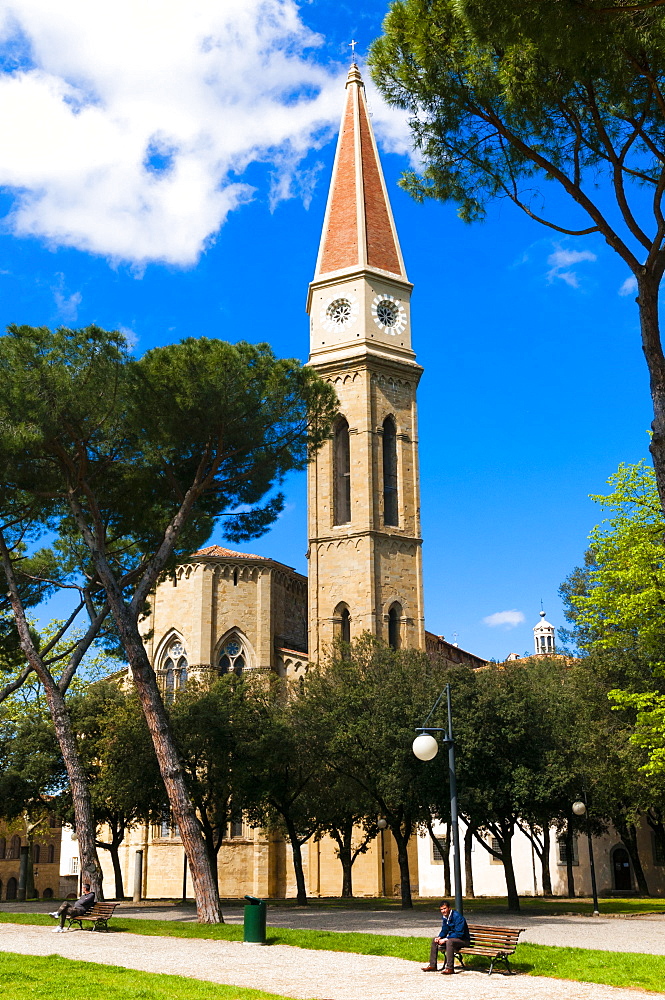 Belltower, Cathedral of San Donato, Arezzo, Tuscany, Italy, Europe