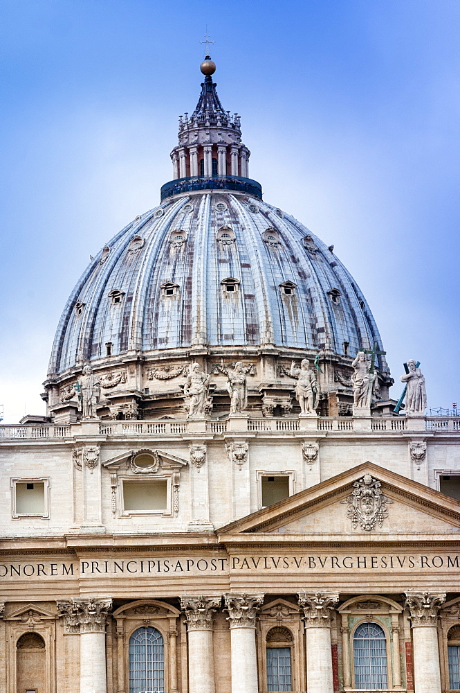 St. Peter's Dome, UNESCO World Heritage Site, Vatican City, Rome, Lazio, Italy, Europe