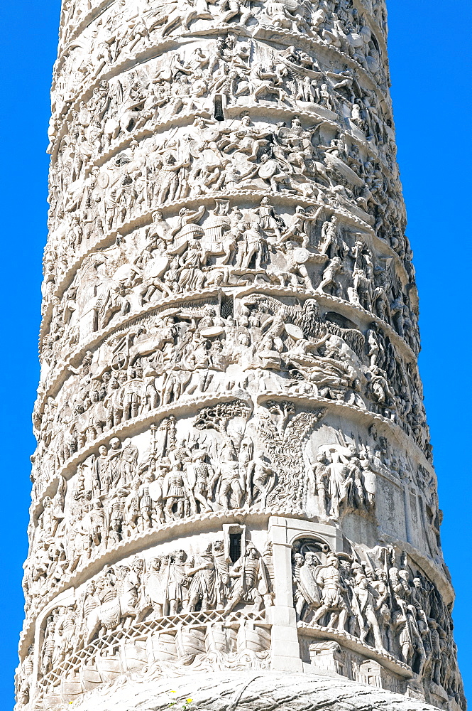 Column of Marcus Aurelius, Piazza Colonna, UNESCO World Heritage Site, Rome, Lazio, Italy, Europe