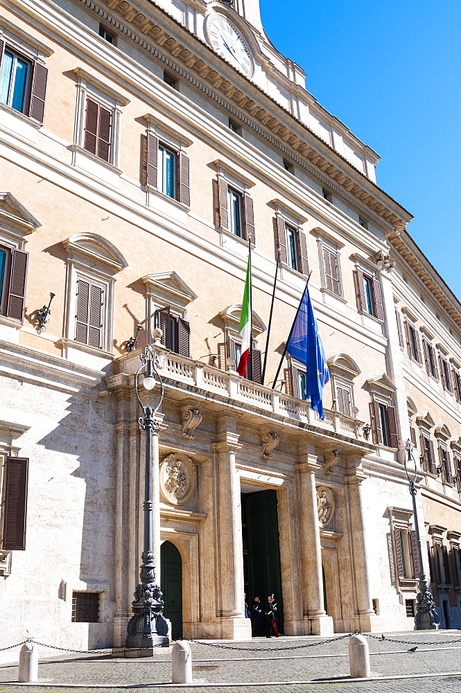 Monte Citorio Palace (Palazzo Montecitorio) seat of the Italian Chamber of Deputies, Rome, Lazio, Italy, Europe