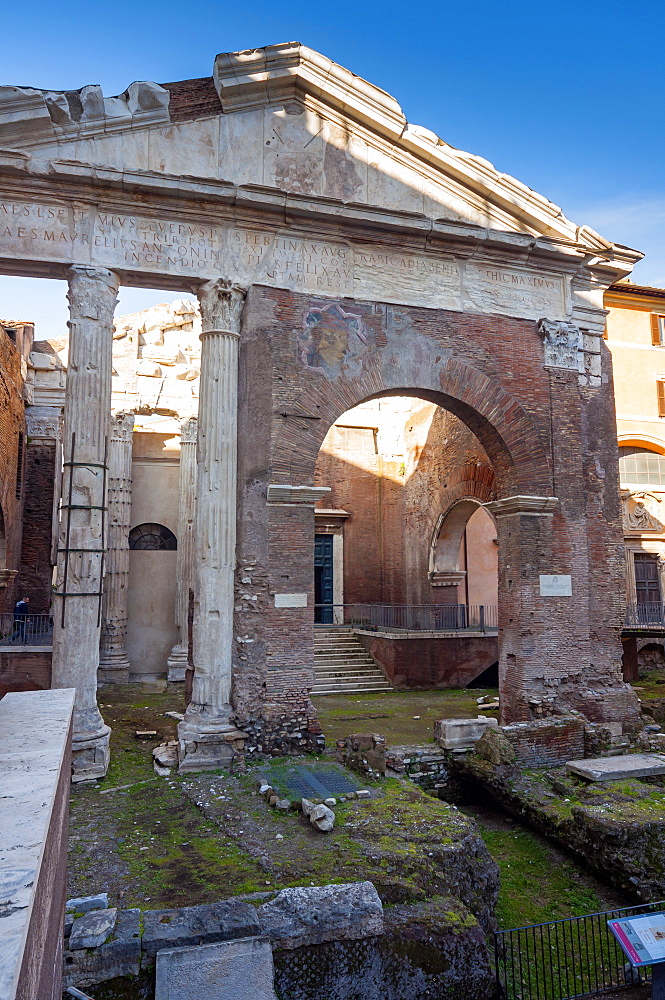 Portico of Octavia dating from 27 BC, UNESCO World Heritage Site, Rome, Lazio, Italy, Europe