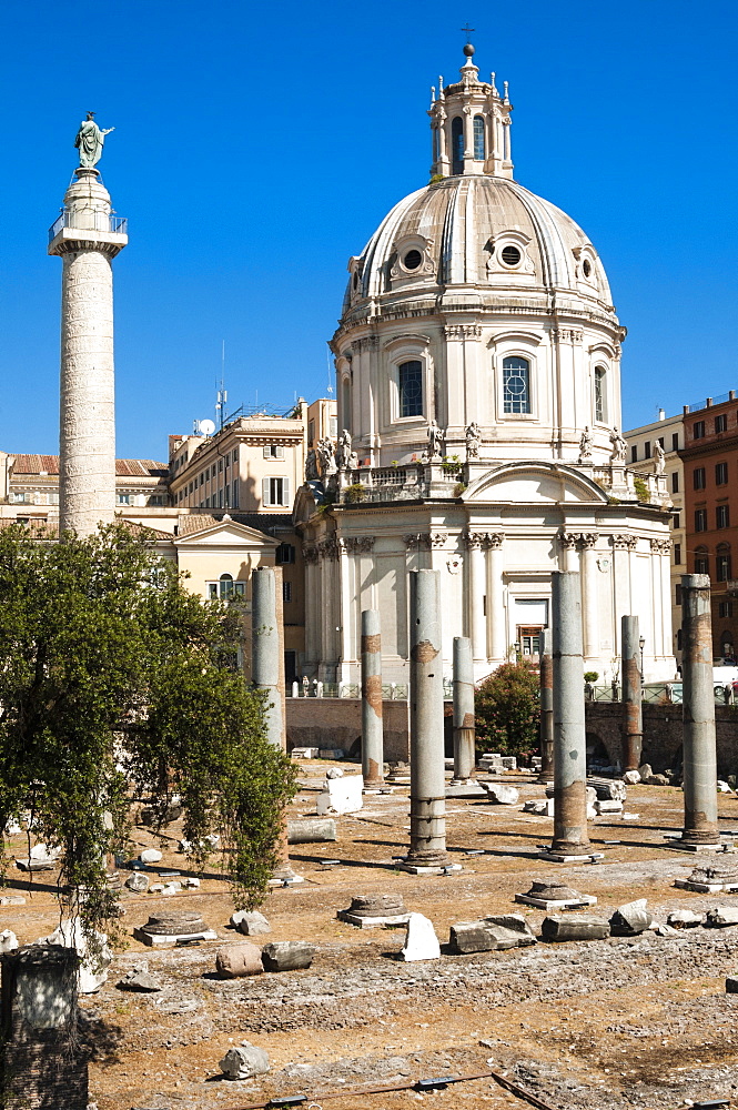 Trajan's Forum, UNESCO World Heritage Site, Rome, Lazio, Italy, Europe