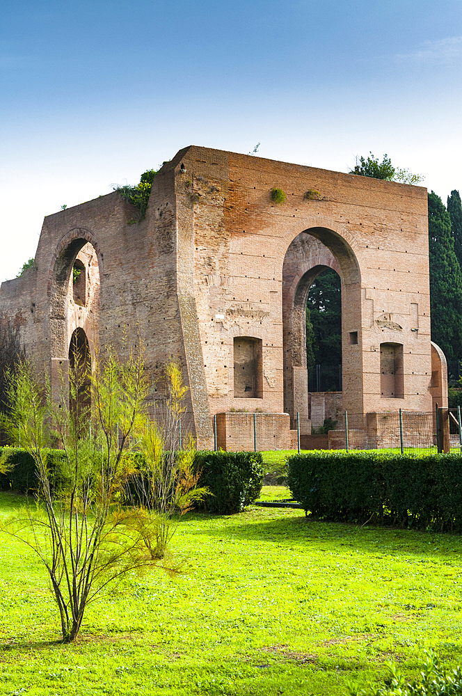 Exterior, Baths of Caracalla, Garden house, UNESCO World Heritage Site, Rome, Latium (Lazio), Italy, Europe