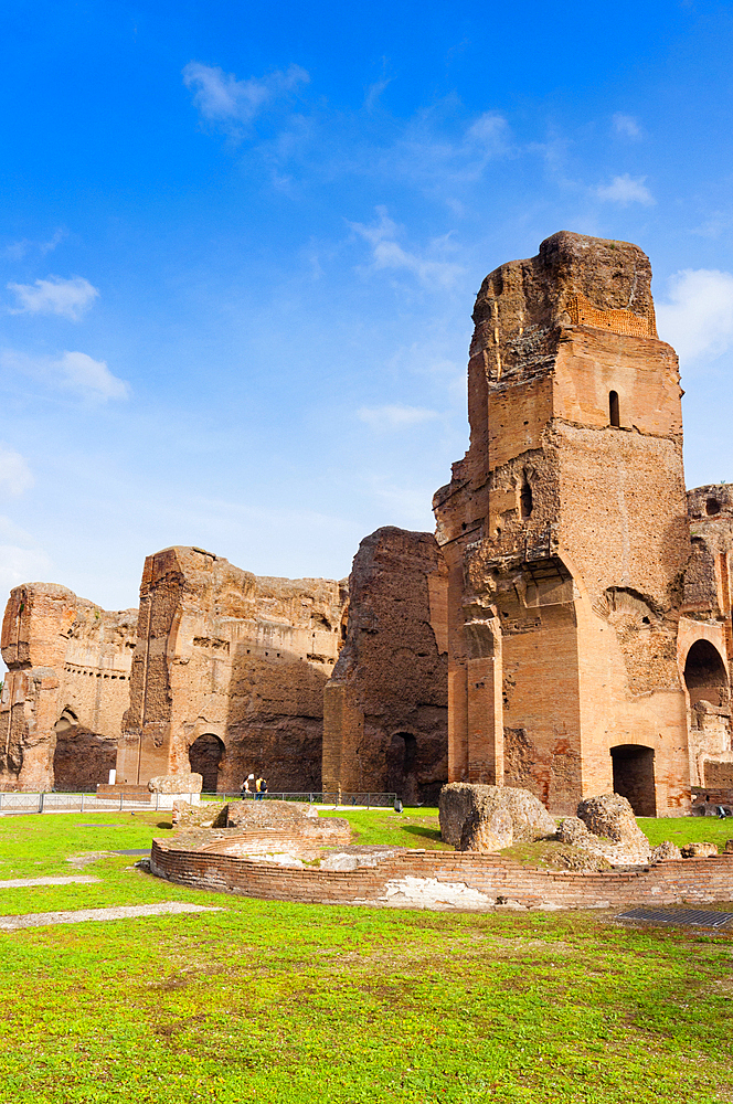 Exterior, Baths of Caracalla, UNESCO World Heritage Site, Rome, Latium (Lazio), Italy, Europe