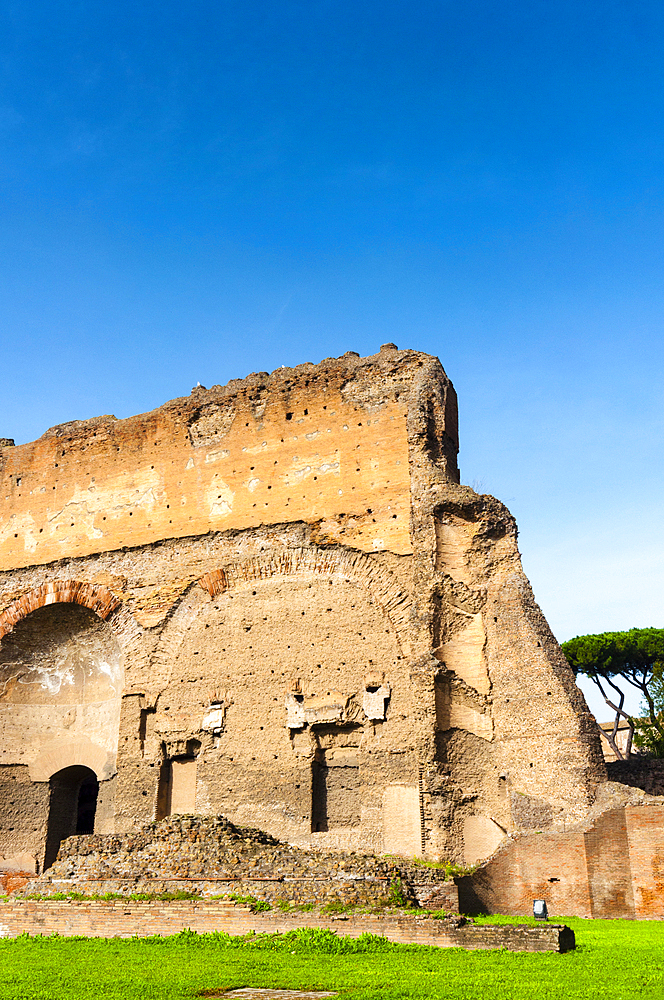 Exterior, Baths of Caracalla, UNESCO World Heritage Site, Rome, Latium (Lazio), Italy, Europe