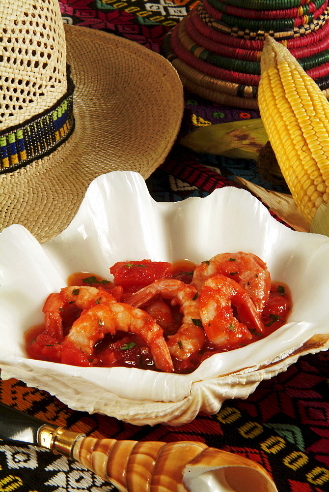 Enchilada de camarones, Caribbean food, Central America