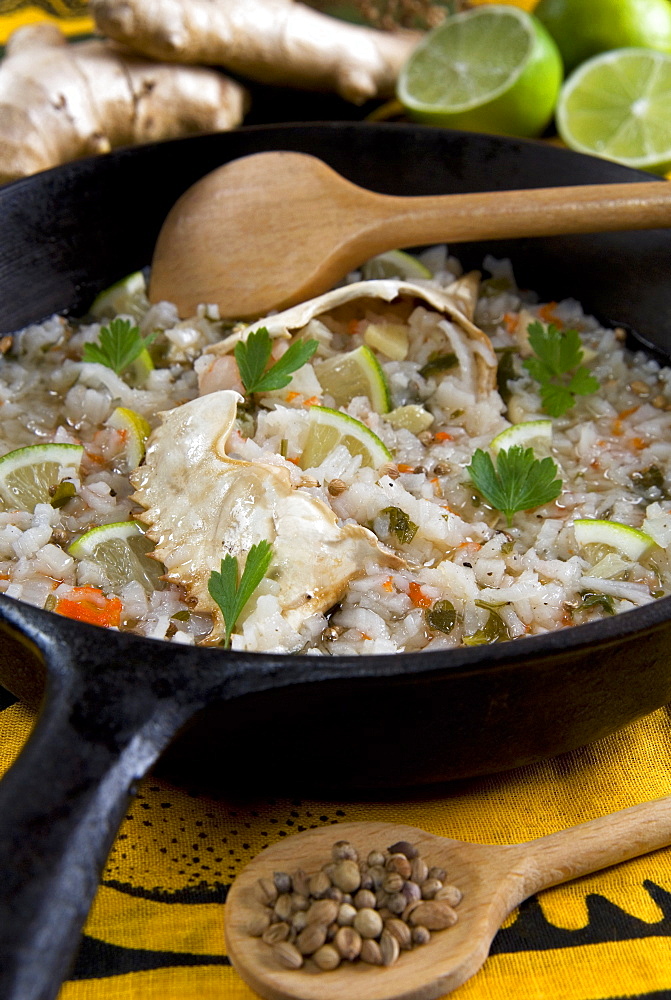 Madagascar food, Malagasy Crab with lime and ginger, Madagascar, Africa