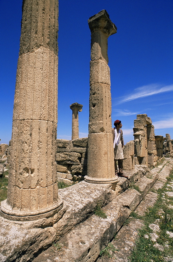 Roman ruins, Cyrene, UNESCO World Heritage Site, Cyrenaica, Libya, North Africa, Africa