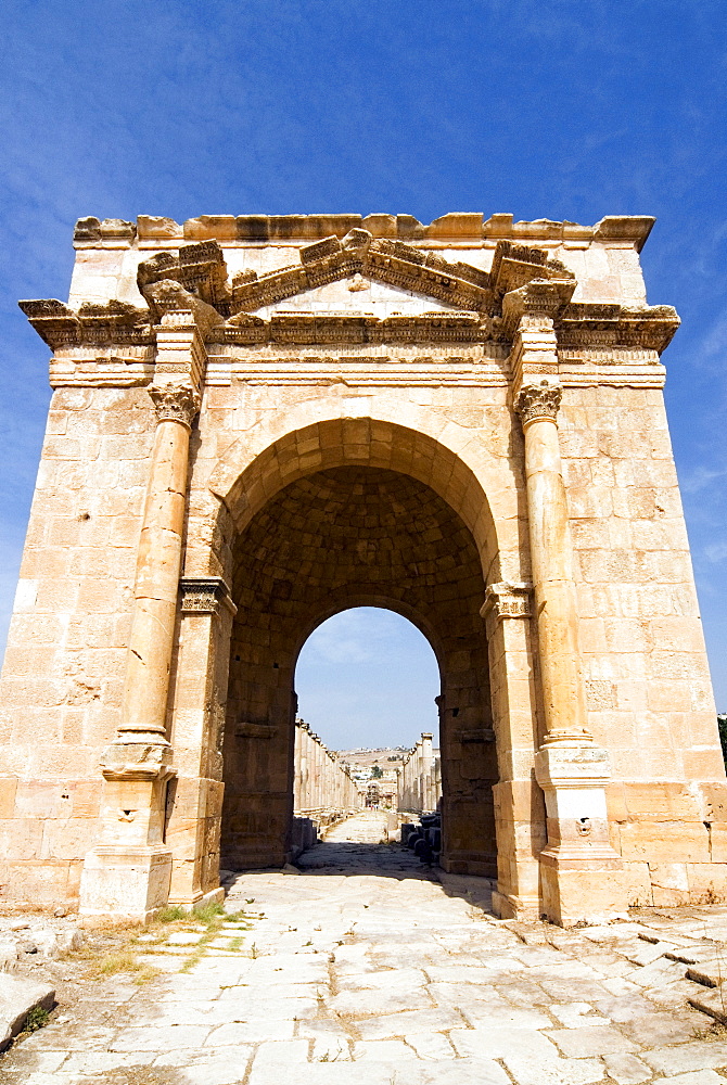 North Gate, Jerash (Gerasa) a Roman Decapolis city, Jordan, Middle East