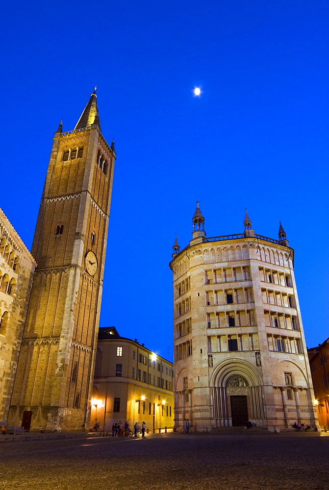 The Duomo and the Baptistry, Parma, Emilia Romagna, Italy, Europe