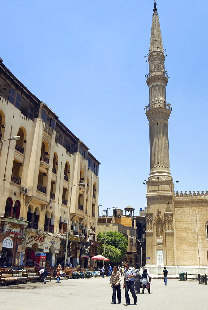 El Hussein Square and Mosque, Cairo, Egypt, North Africa, Africa