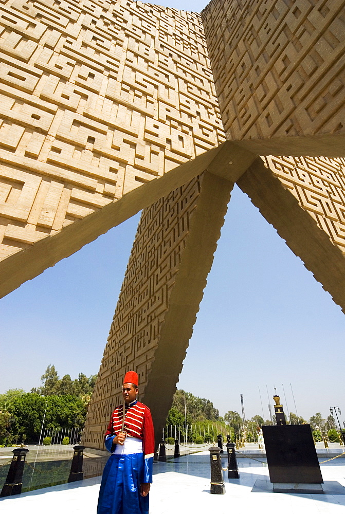 Unknown Soldier Memorial and Anwar Sadat Tomb, Nasser City, Cairo, Egypt, North Africa, Africa