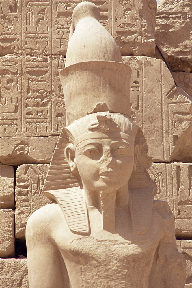 Statue of the pharaoh Ramses II, Karnak Temple, Thebes, UNESCO World Heritage Site, Egypt, North Africa, Africa