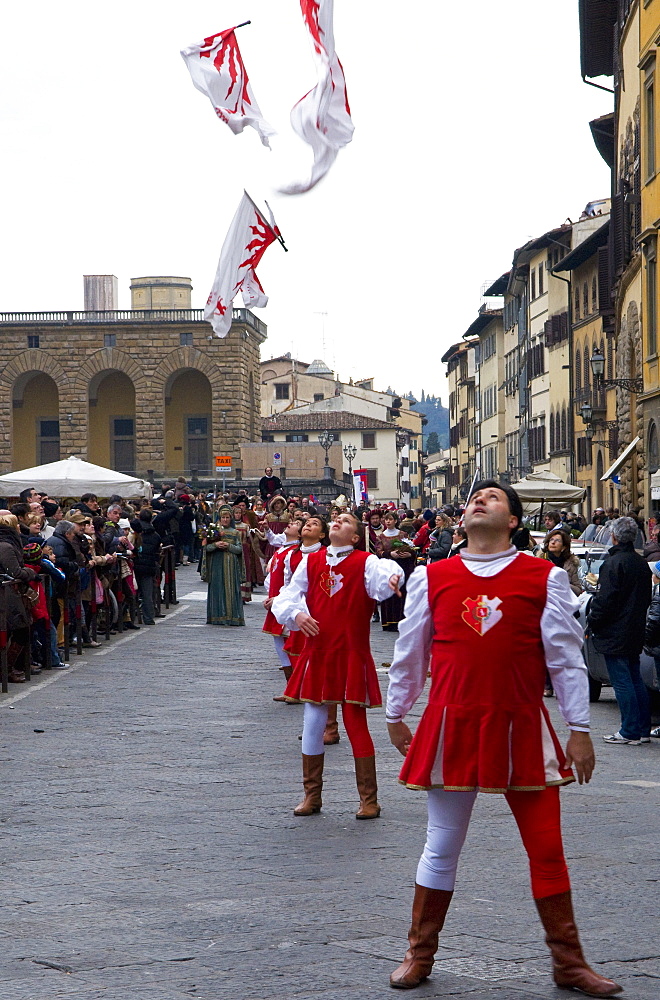 Medieval parade of Cavalcata dei Magi, Florence (Firenze), Tuscany, Italy, Europe