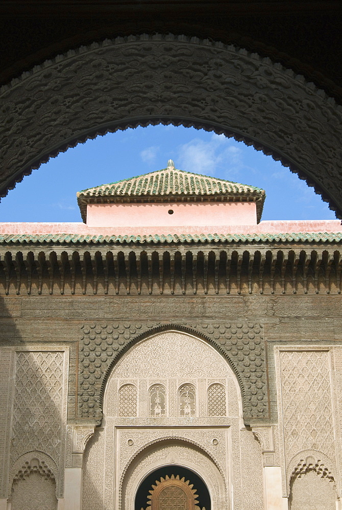 Ben Youssef Medersa (Koranic School), UNESCO World Heritage Site, Marrakech (Marrakesh), Morocco, North Africa, Africa