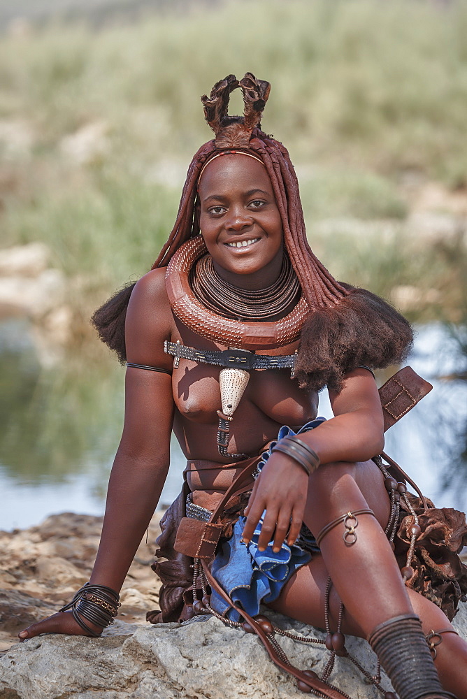 Himba woman, Kaokoland, Namibia, Africa