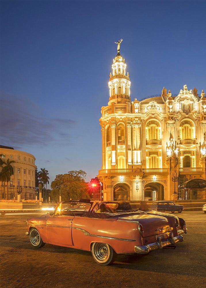 Old American car, Havana, Cuba, West Indies, Caribbean, Central America