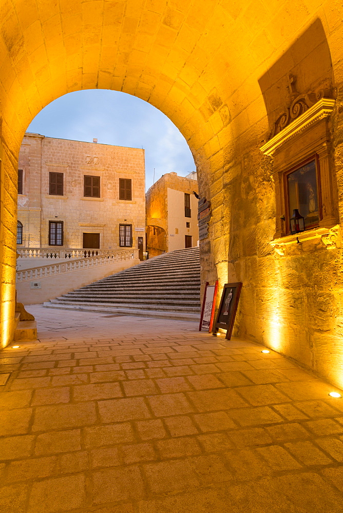 The ancient citadel of Victoria (Rabat) in the heart of Gozo, Malta, Mediterranean, Europe