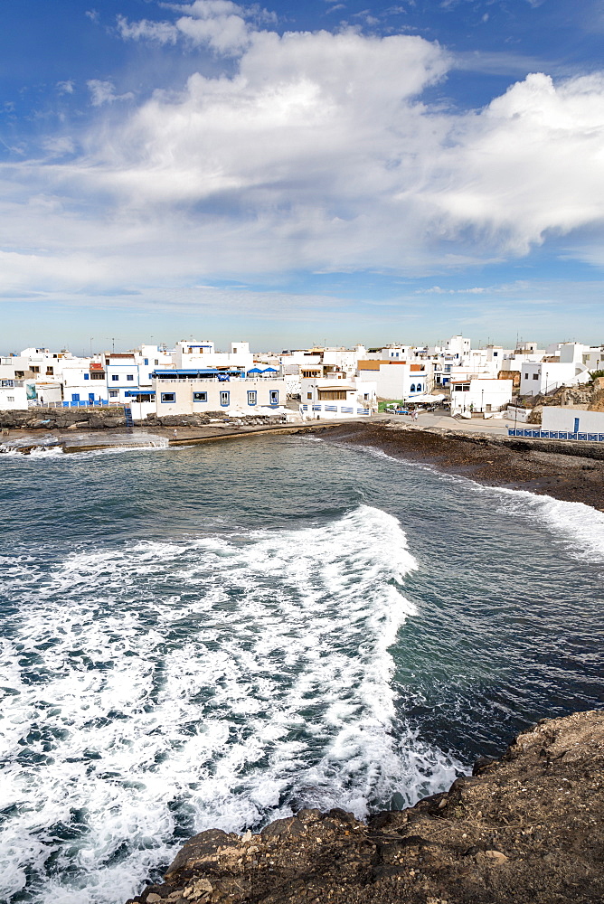 The old town of El Cotillo on the volcanic island of Fuerteventura, Canary Islands, Spain, Atlantic, Europe