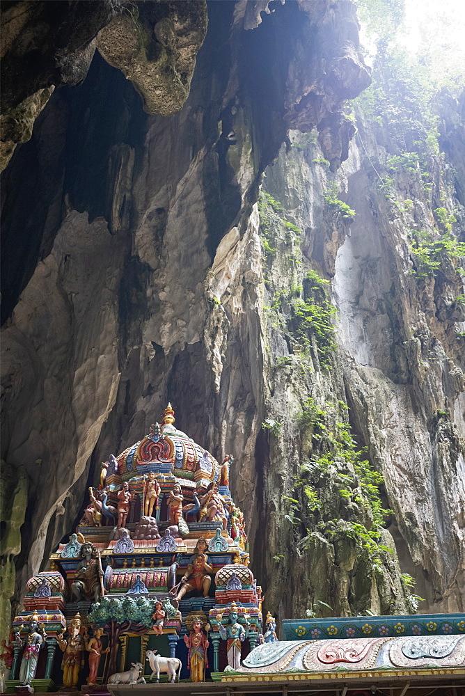 A Hindu Shrine within the Batu Caves, near Kuala Lumpur, Malaysia, Southeast Asia, Asia