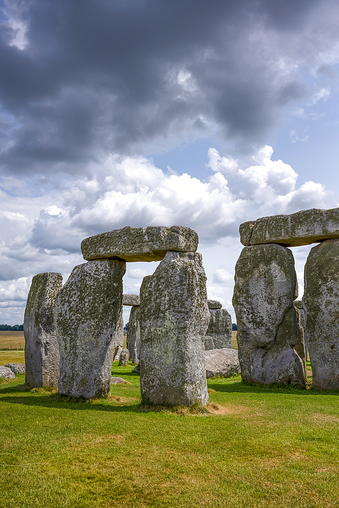 Stonehenge, a prehistoric megalithic structure on Salisbury Plain, United Kingdom