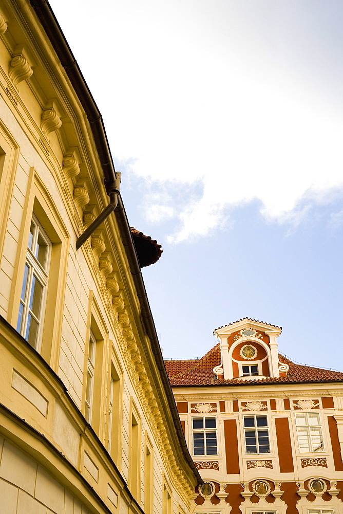 Decorative buildings, Male Namesti, Old Town, Prague, Czech Republic, Europe