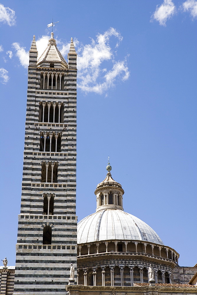 Campanile and Dome of Duomo, Sienna, Tuscany, Italy