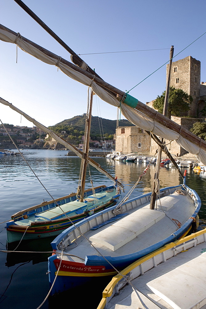 Morning light, Eglise Notre-Dame-des-Anges, Collioure, Pyrenees-Orientales, Languedoc, France, Europe